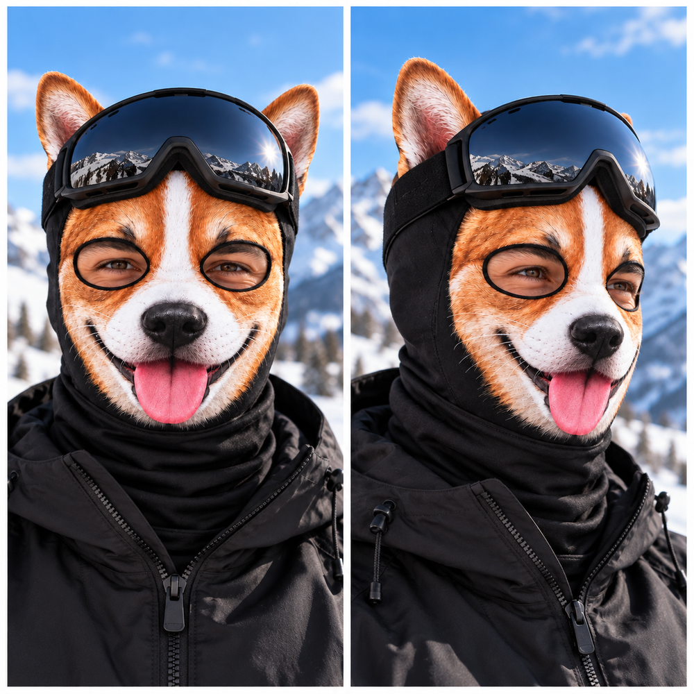 SnowPaw 3D Animal Ski Balaclava
